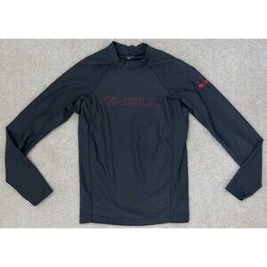 Oneil Basic Skins RashGuard Top Performance Fit Size 12 Gray (See Measurements!)
